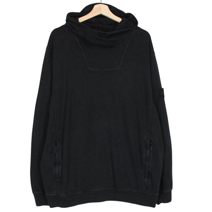 Stone Island Ghost SS 2023 Black Cotton Hoodie Jumper