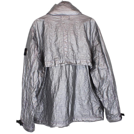 Stone Island SS 2025 Metallic Silver Metal Cover Jacket