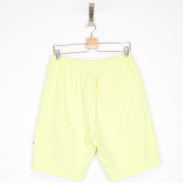 Stone Island SS 2021 Yellow Cotton Jogger Shorts