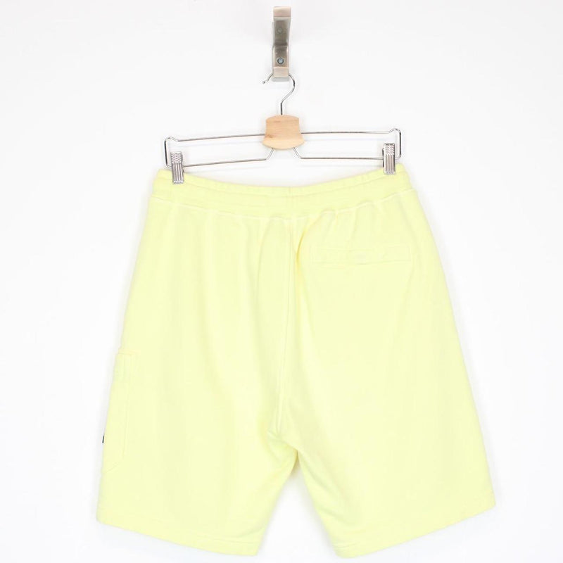 Stone Island SS 2021 Yellow Cotton Jogger Shorts