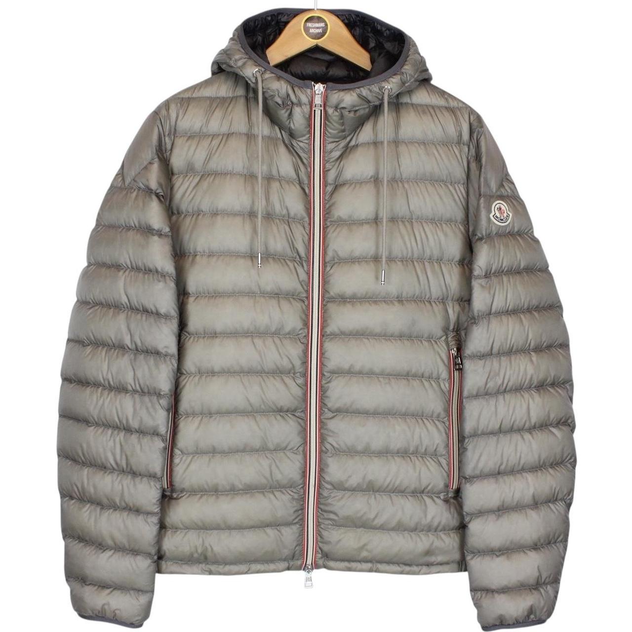 Moncler Athenes Grey Longue Saison Hooded Down Jacket