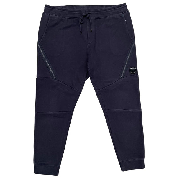 CP Company Navy Blue Goggle Lens Cotton Tracksuit Bottoms / Joggers