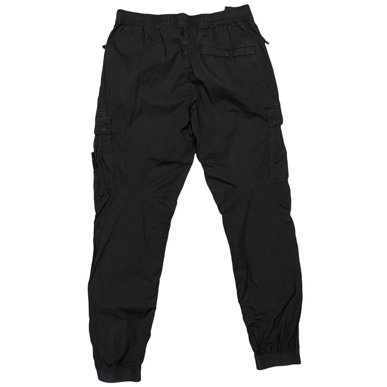 Stone Island SS 2021 Black RE-T Fit Cargo Trousers