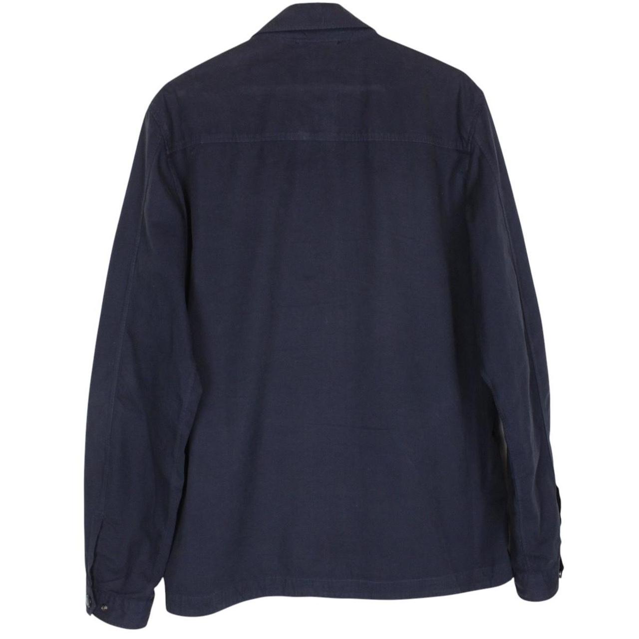CP Company Navy Blue Full Zip Lens Overshirt Jacket