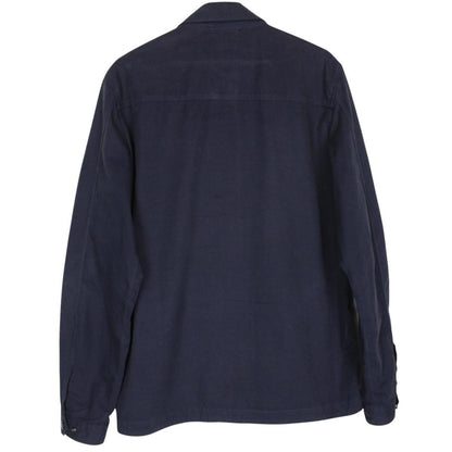 CP Company Navy Blue Full Zip Lens Overshirt Jacket