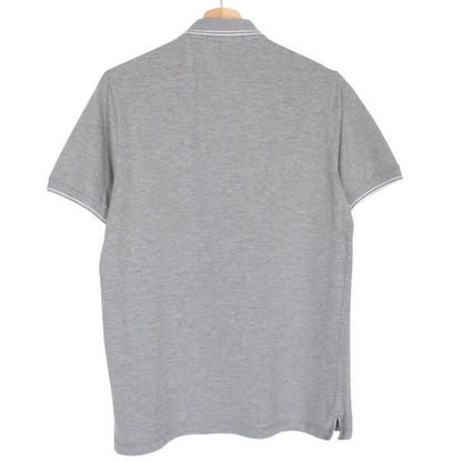 Stone Island Grey Short Sleeve Compass Cotton Polo Shirt