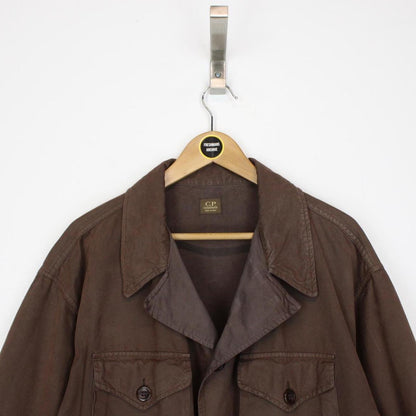 Vintage CP Company SS 1993 Brown Cotton Multi Pocket Field Jacket