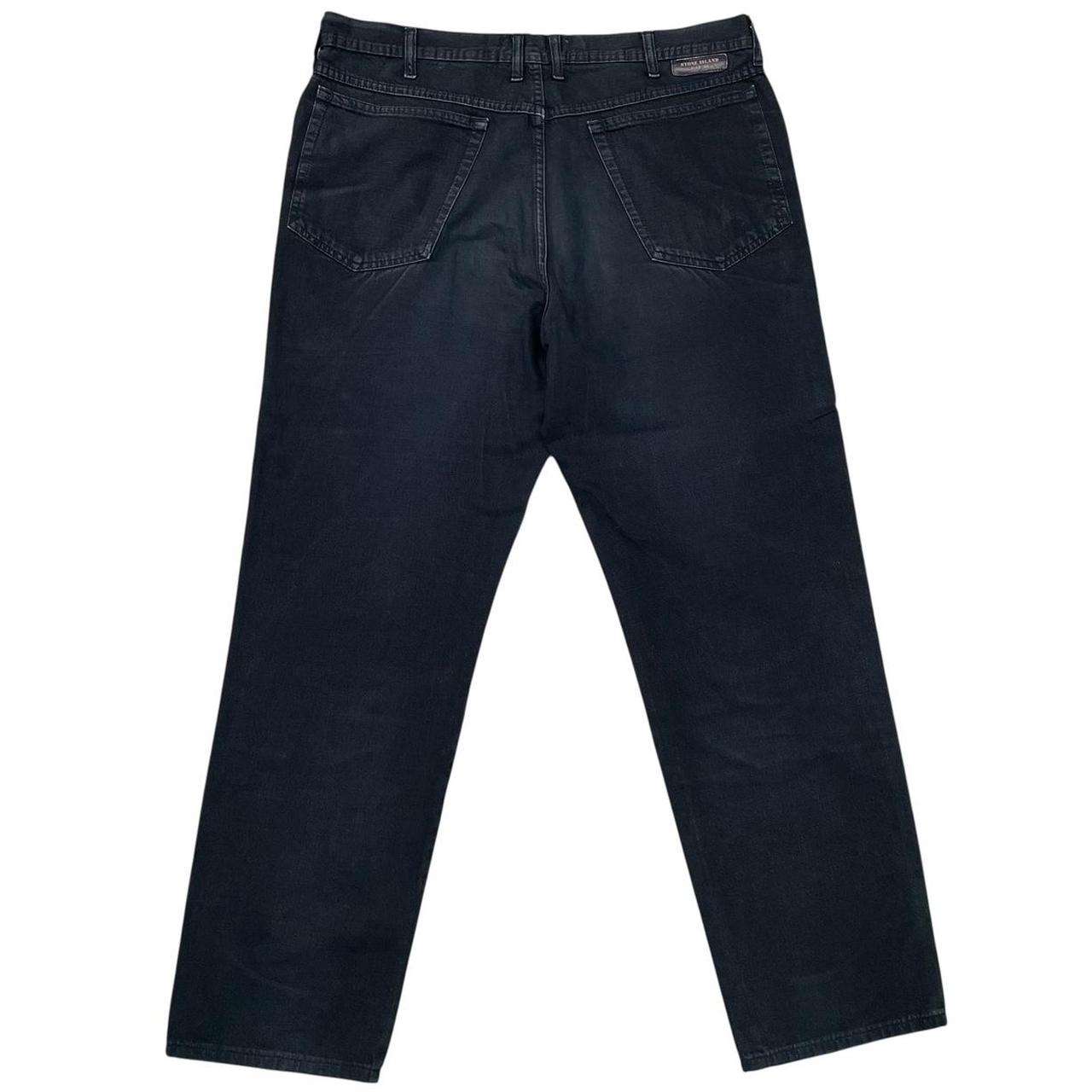 Vintage Stone Island Marina SS 1995 Black Straight Leg Fit Denim Jeans
