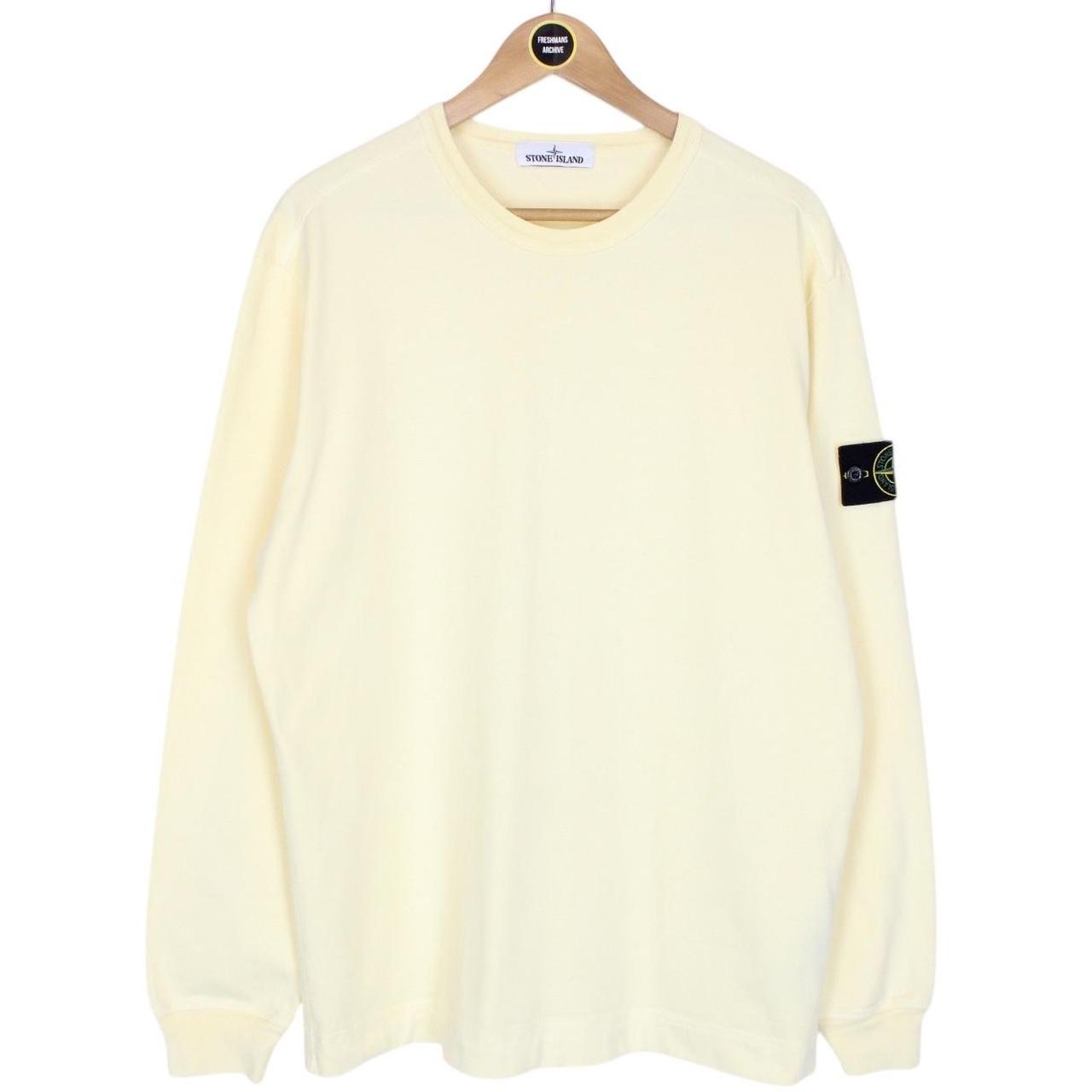 Stone Island AW 2020 Yellow Cotton Sweatshirt Jumper