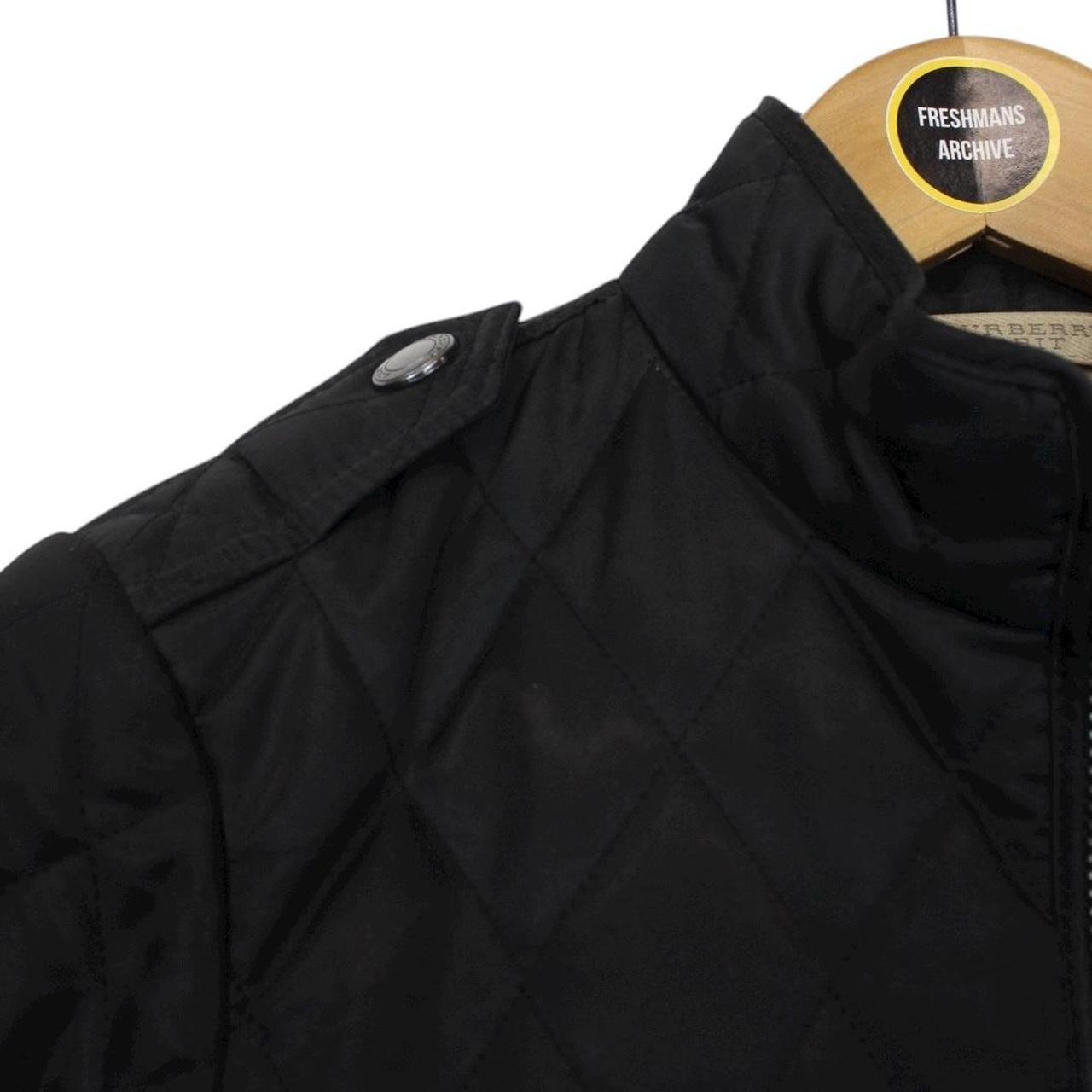 Burberry Brit Black and Beige Nova Check Quilted Jacket