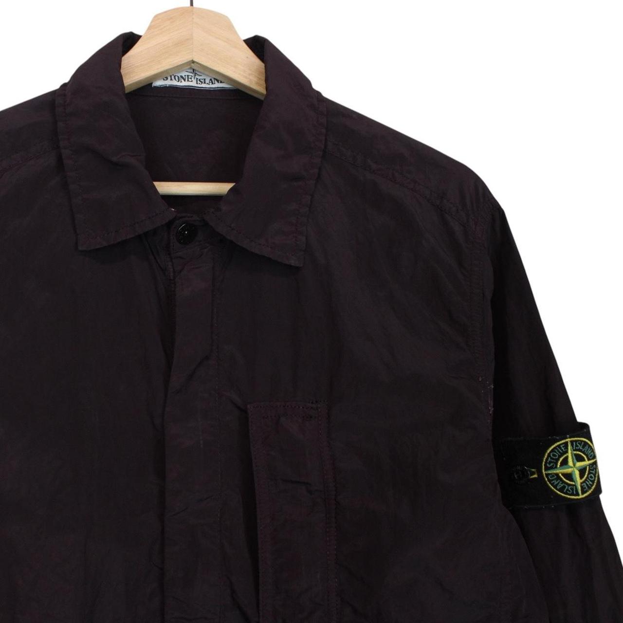 Stone Island SS 2018 Brown Full Zip Nylon Metal Overshirt Jacket