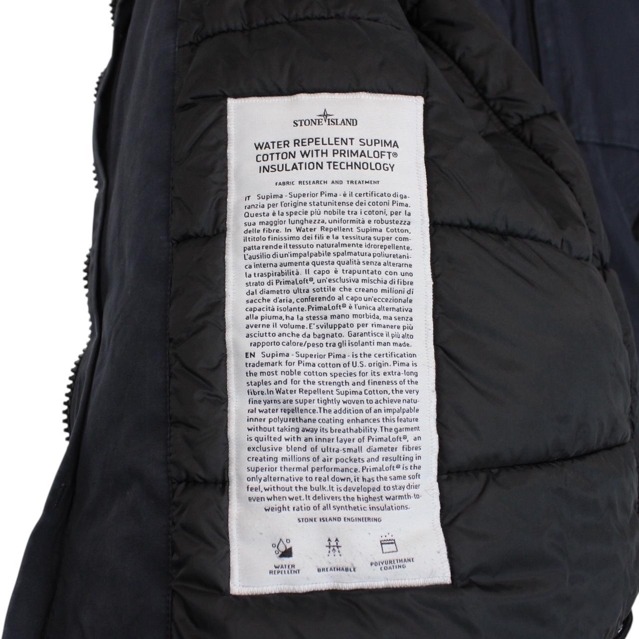 Stone Island AW 2016 Navy Blue Water Repellent Supima Primaloft Jacket
