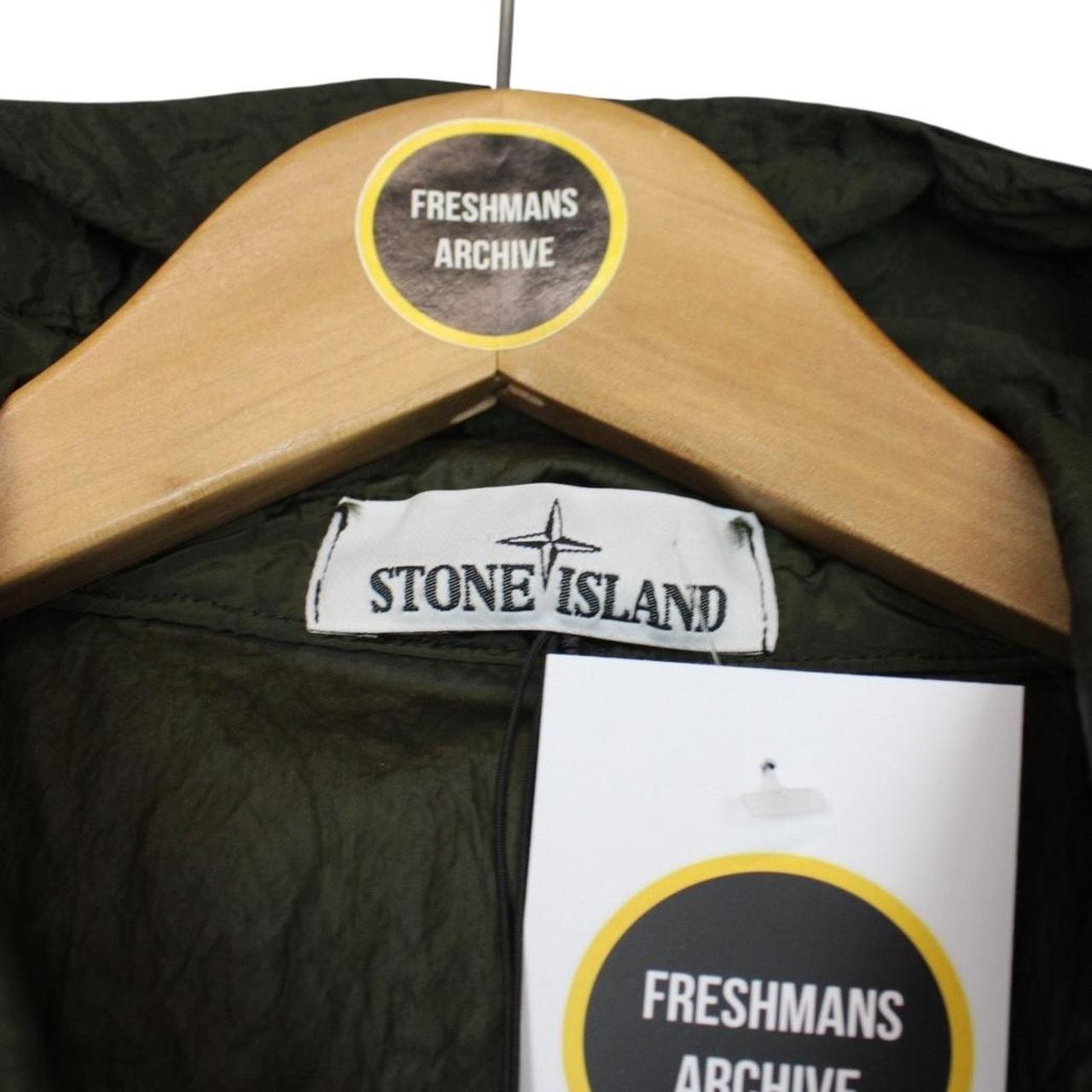 Stone Island SS 2018 Nylon Metal Watro Khaki Green Hooded Jacket