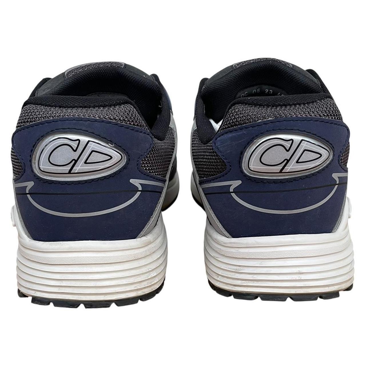 Dior B30 Navy Blue and Grey Mesh Trainers