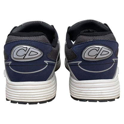 Dior B30 Navy Blue and Grey Mesh Trainers