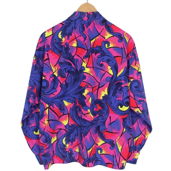 Vintage Versace Jeans Couture Multicoloured Long Sleeve Cotton Shirt