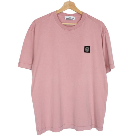 Stone Island SS 2021 Pink Short Sleeve Compass T-Shirt