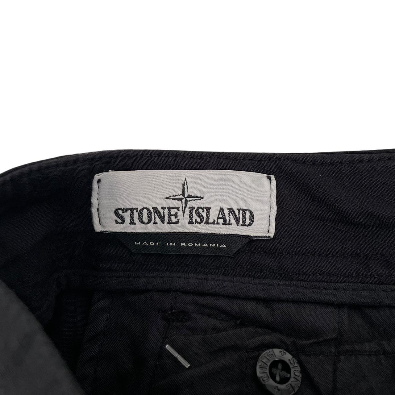 Stone Island AW 2019 Black RE-T Fit Ripstop Cargo Trousers