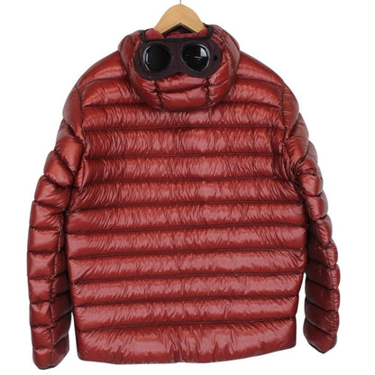 CP Company Kethcup Red DD Shell Nylon Goggle Down Jacket