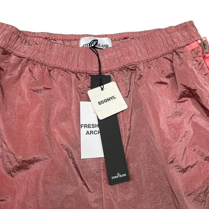 Stone Island SS 2023 Coral Pink Econyl Nylon Shorts