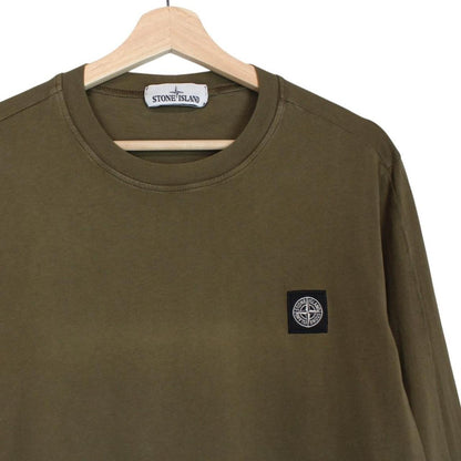 Stone Island AW 2016 Khaki Green Long Sleeve Compass T-Shirt