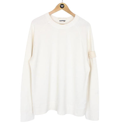 Stone Island Ghost SS 2024 Cream Cotton Sweatshirt Jumper
