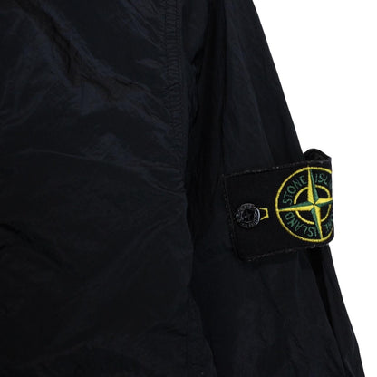 Stone Island SS 2018 Navy Blue Full Zip Nylon Metal Overshirt Jacket