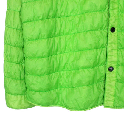 Stone Island SS 2016 Green Garment Dyed Down Overshirt Jacket