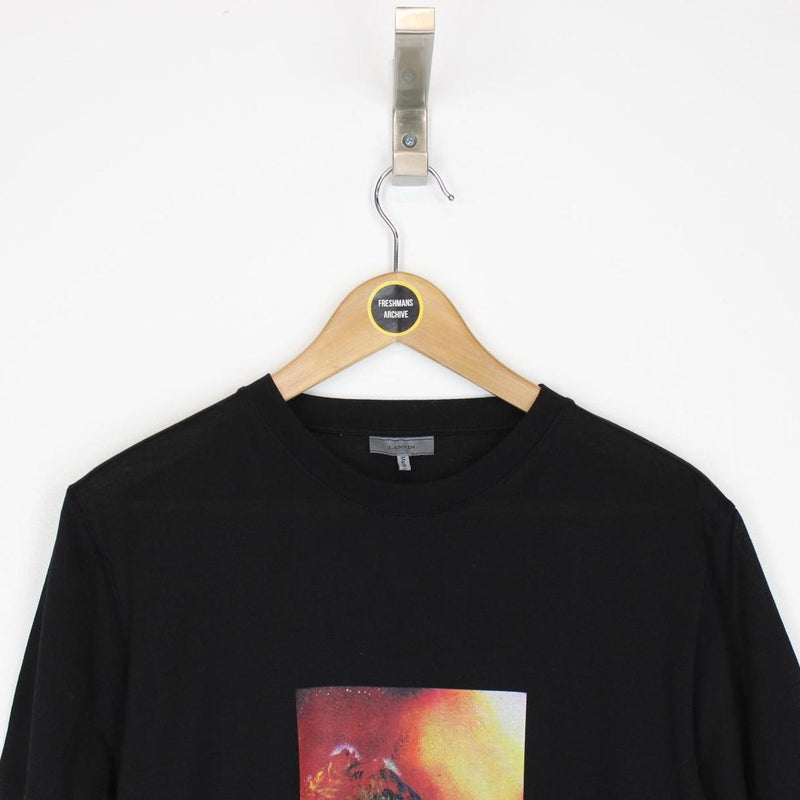 Lanvin Black Graphic Print Short Sleeve T-Shirt