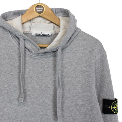 Stone Island SS 2021 Grey Cotton Hoodie Jumper