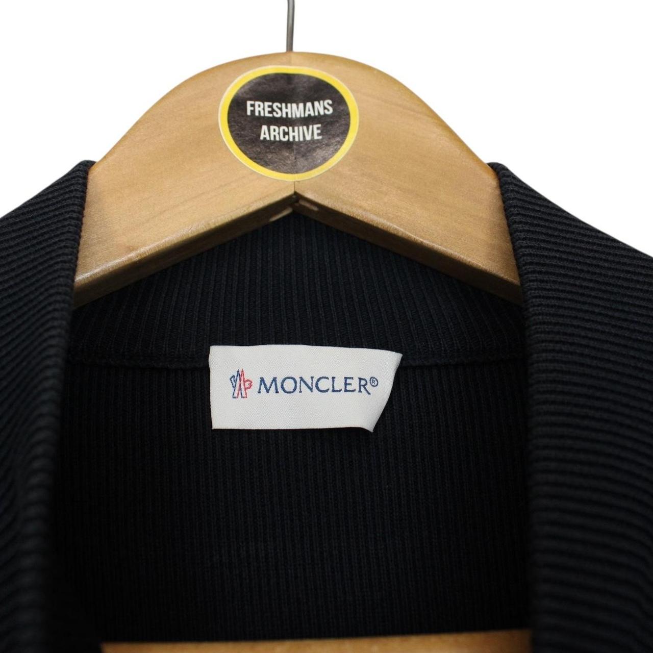 Moncler Navy Blue Full Zip Cotton/Nylon Cardigan Tricot Jacket