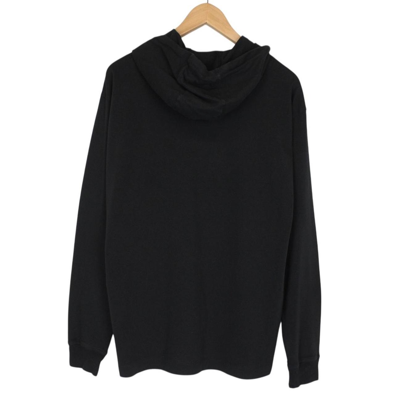 Stone Island Black Embroidered Logo Cotton Hoodie Jumper