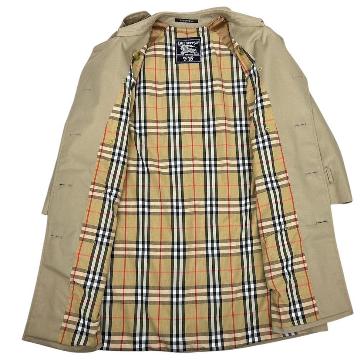 90s 00s BURBERRY ノバチェック trench coat y2k Vintage 90s Burberry Trench Coat Large – Freshmans Archive