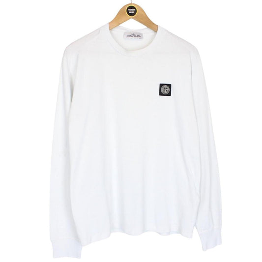 Stone Island SS 2022 Light Blue Long Sleeve Compass T-Shirt