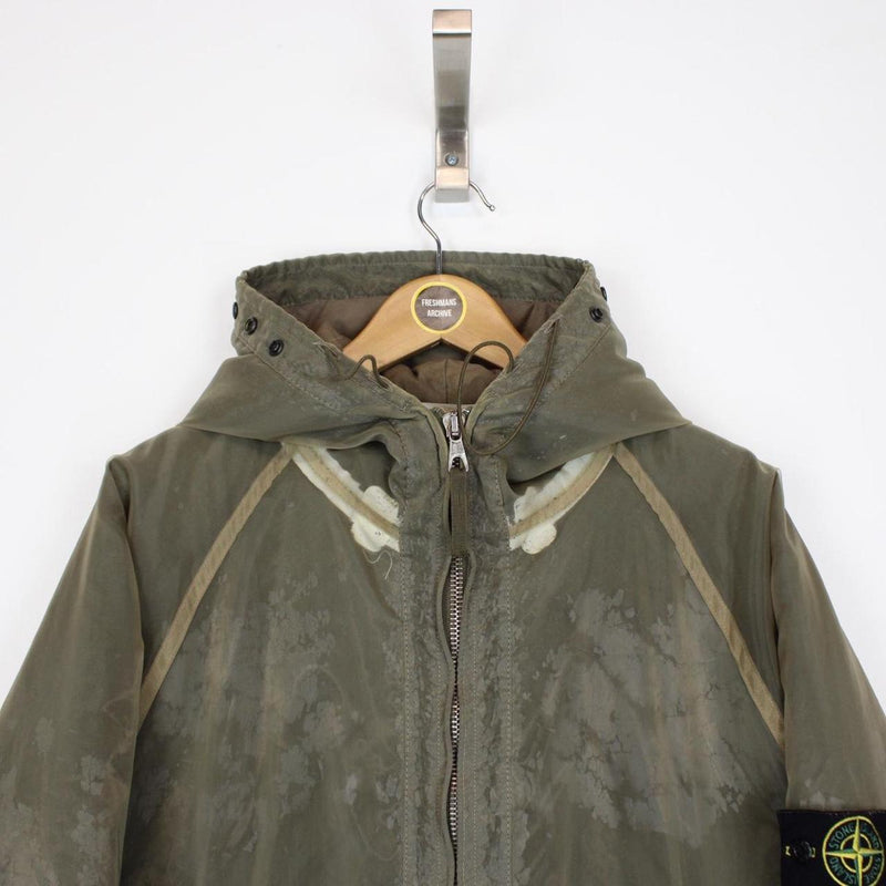驚きの価格 2001 AW Island Stone Vintage Khaki Mesh Monofilament Green ジャケット・アウター