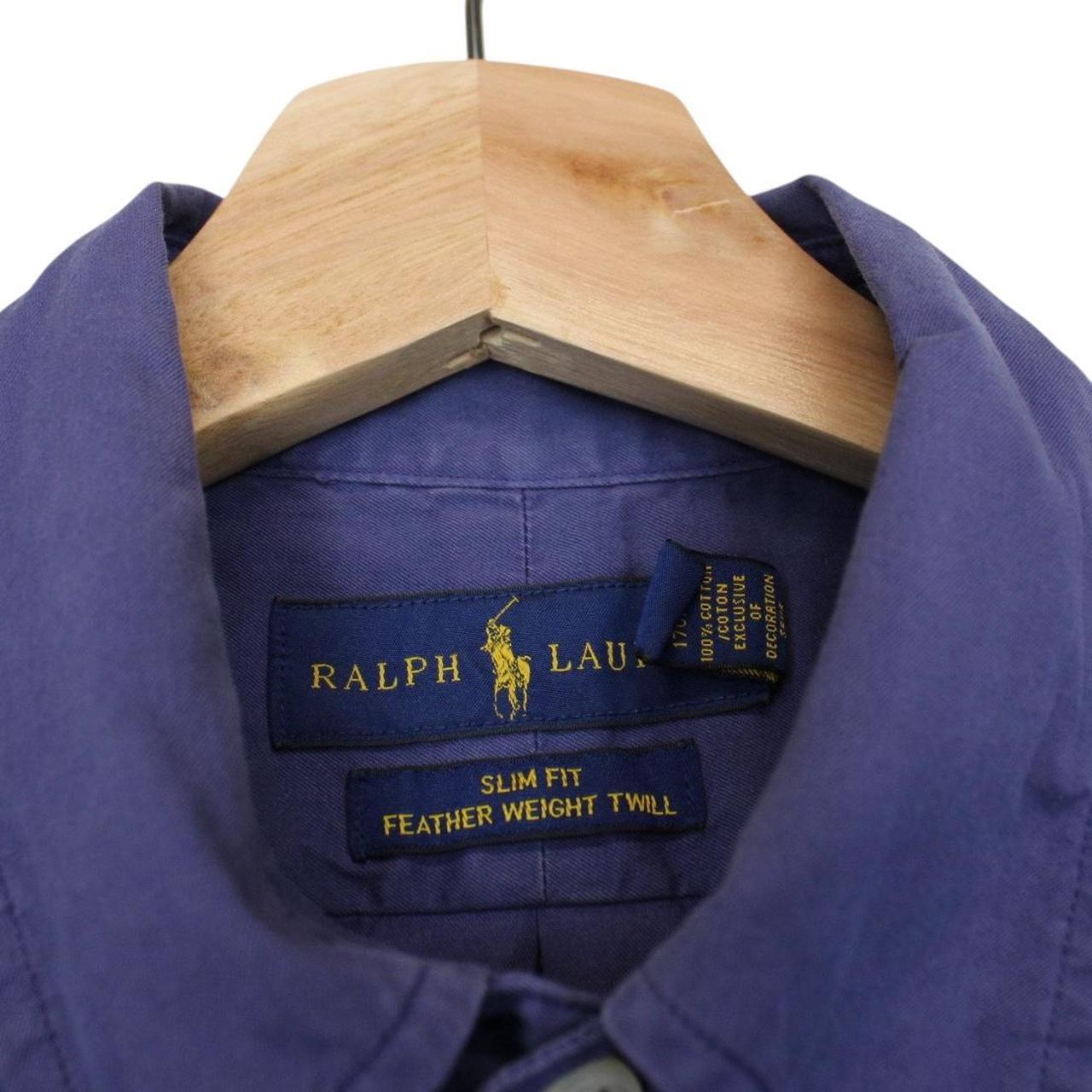 Polo Ralph Lauren Blue Featherweight Twill Cotton Long Sleeve Shirt