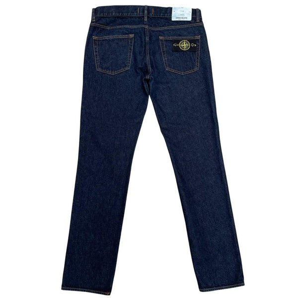 Stone Island AW 2018 Navy Blue Skinny Fit Denim Jeans
