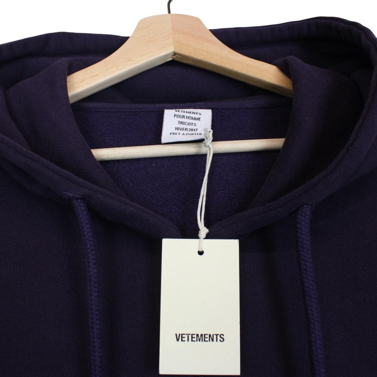 Vetements Purple Sexual Fantasies Print Full Zip Oversized Hoodie