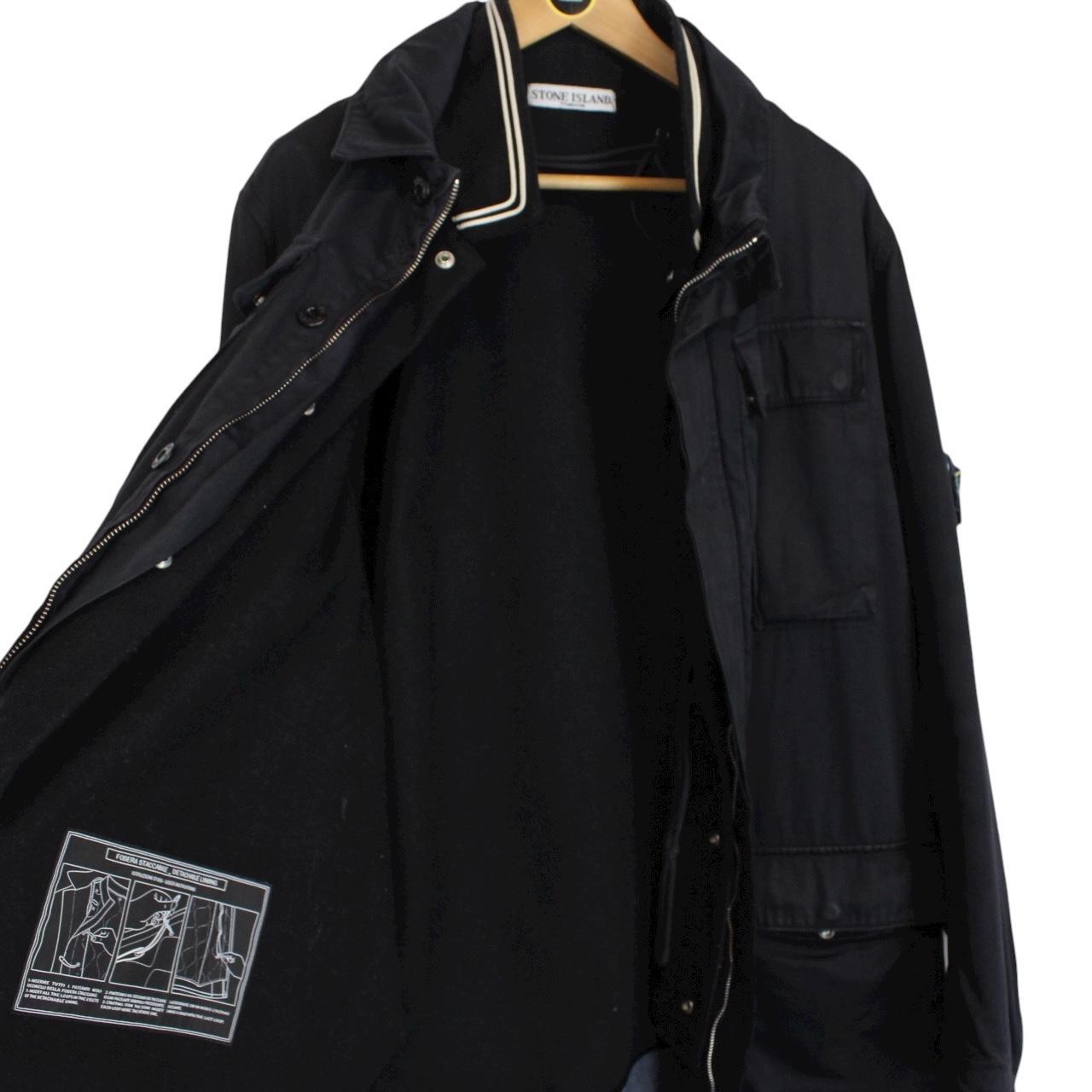 Vintage Stone Island AW 2007 Navy Blue Raso Gommato Dutch Rope Jacket