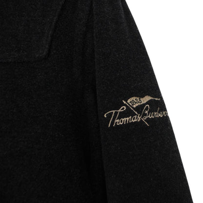 Vintage Thomas Burberry Dark Grey Wool Duffle Coat