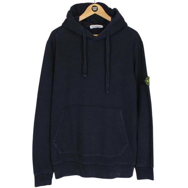 Stone Island AW 2017 Navy Blue Cotton Hoodie Jumper
