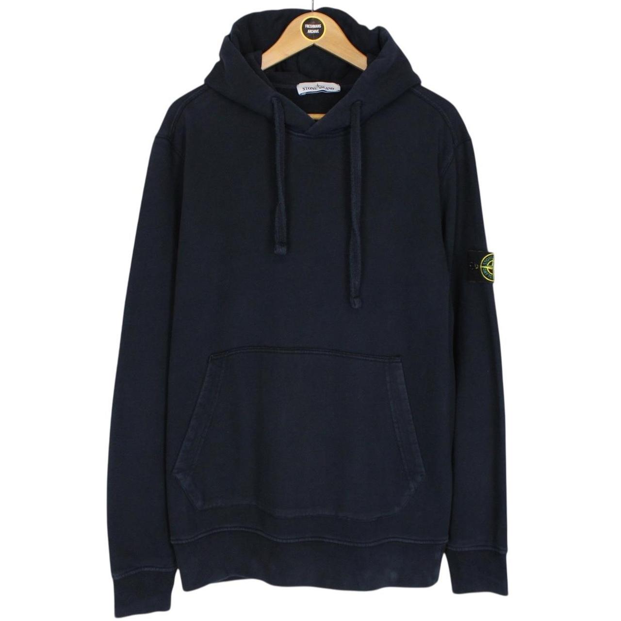 Stone Island AW 2017 Navy Blue Cotton Hoodie Jumper