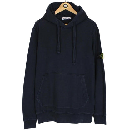 Stone Island AW 2017 Navy Blue Cotton Hoodie Jumper