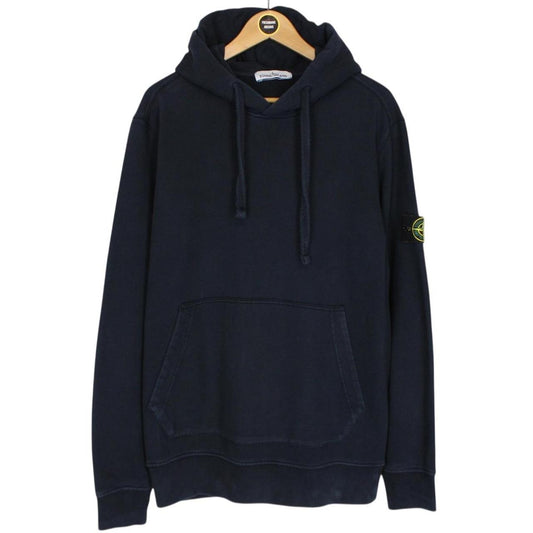 Stone Island AW 2017 Navy Blue Cotton Hoodie Jumper