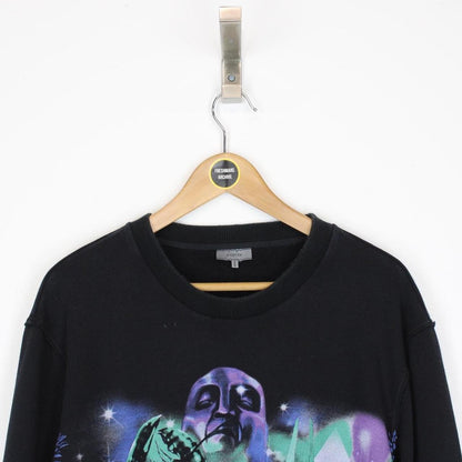 Lanvin Black and Multicoloured Planet Scene Print Sweatshirt Jumper