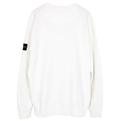 Stone Island AW 2021 White Cotton Sweatshirt Jumper