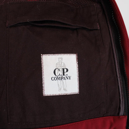 CP Company Red Full Zip Soft Shell Goggle Jacket