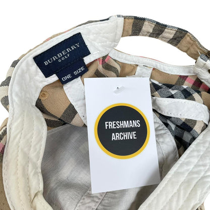 Vintage Burberry Beige Nova Check Baseball Cap