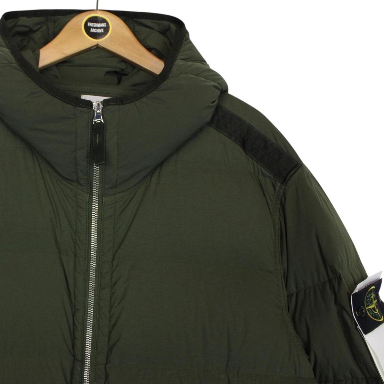 Stone Island AW 2023 Olive Green Seamless Tunnel Nylon Down-TC Jacket