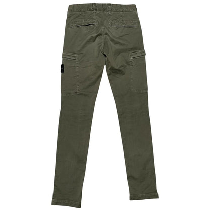 Stone Island AW 2020 Green Skinny Fit Cargo Trousers
